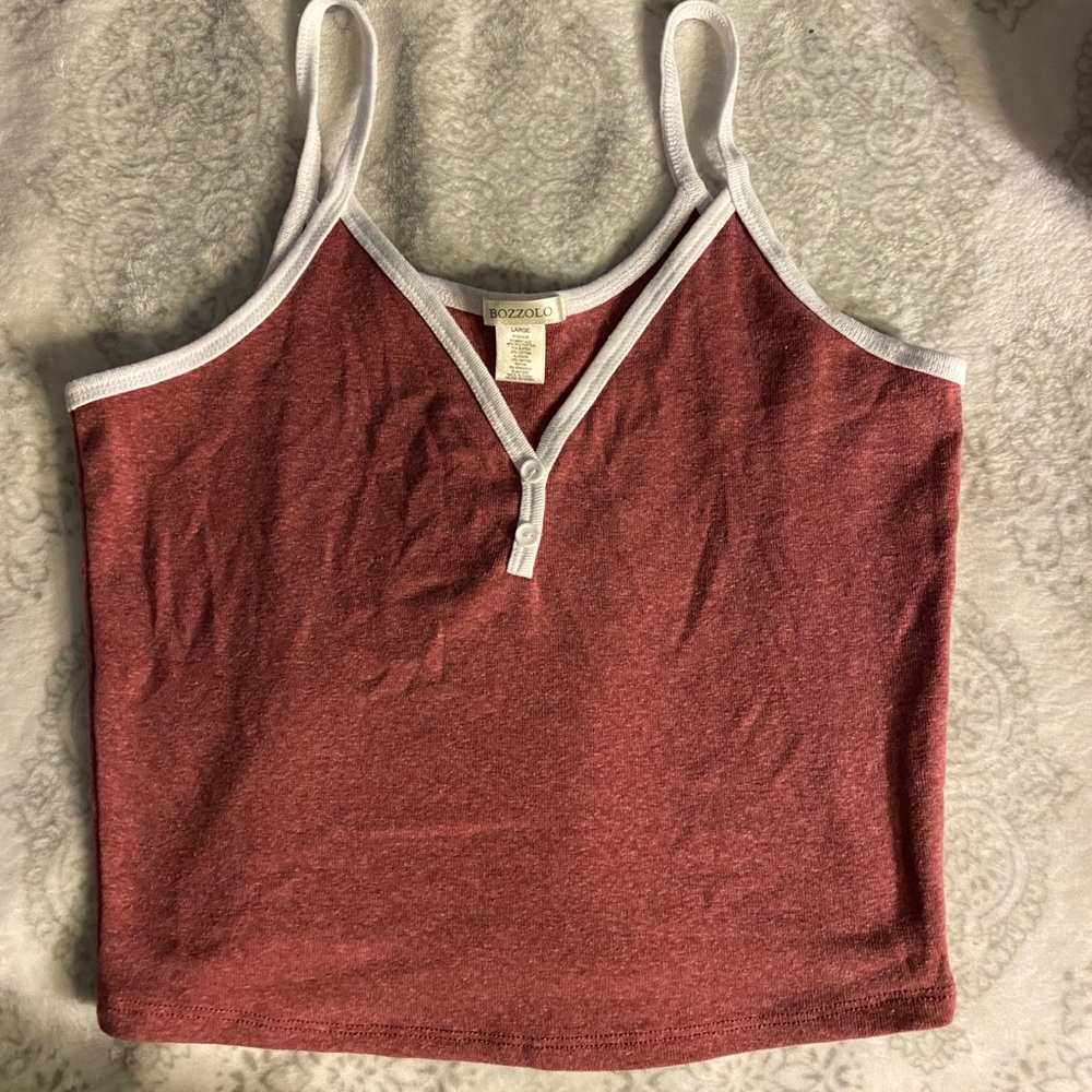 Purple pinkish pajama crop top